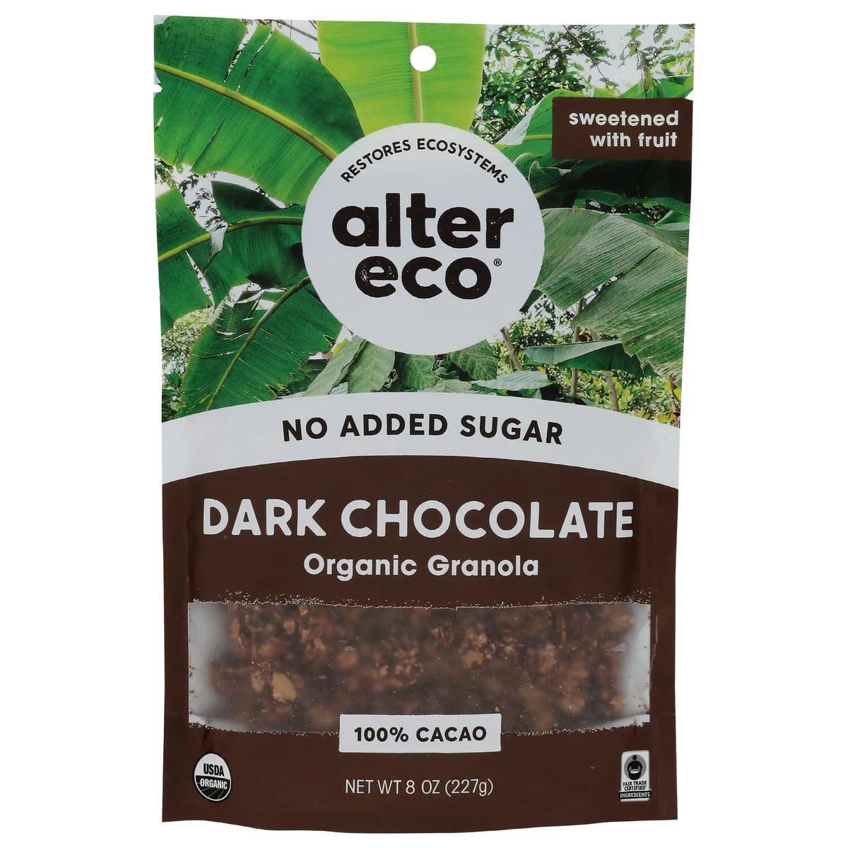 Alter Eco Organic Dark Chocolate Granola, 8 oz (Case of 6)