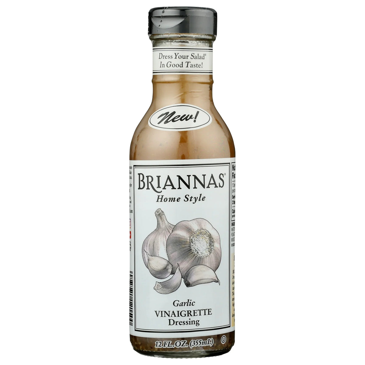 Brianna's Dressing: Creamy Garlic Vinaigrette - 6 x 12 fl oz