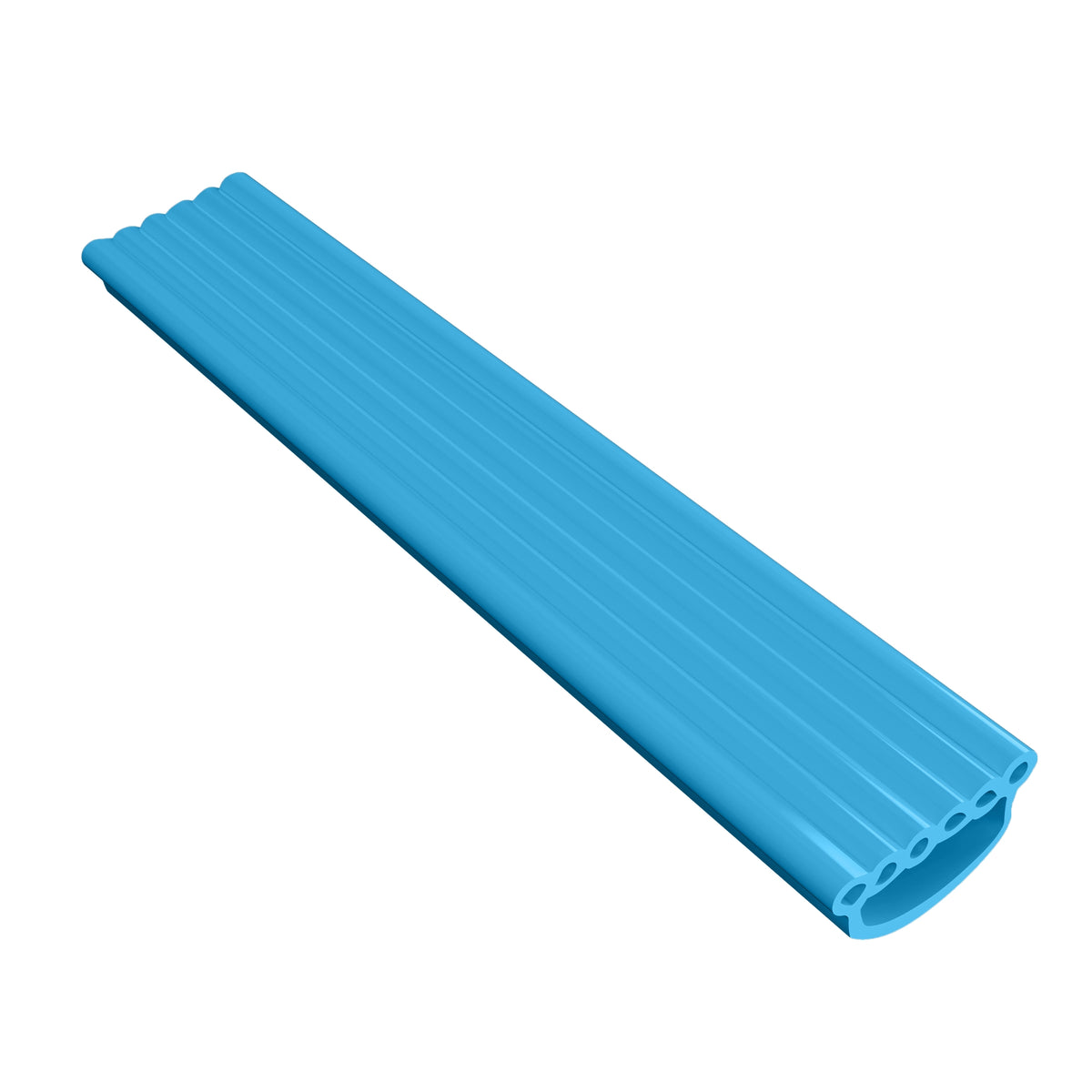 Powder blue wrestling headgear chin pad replacement — Great Call Athletics flexible comfort strap cover for custom wrestling headgear.