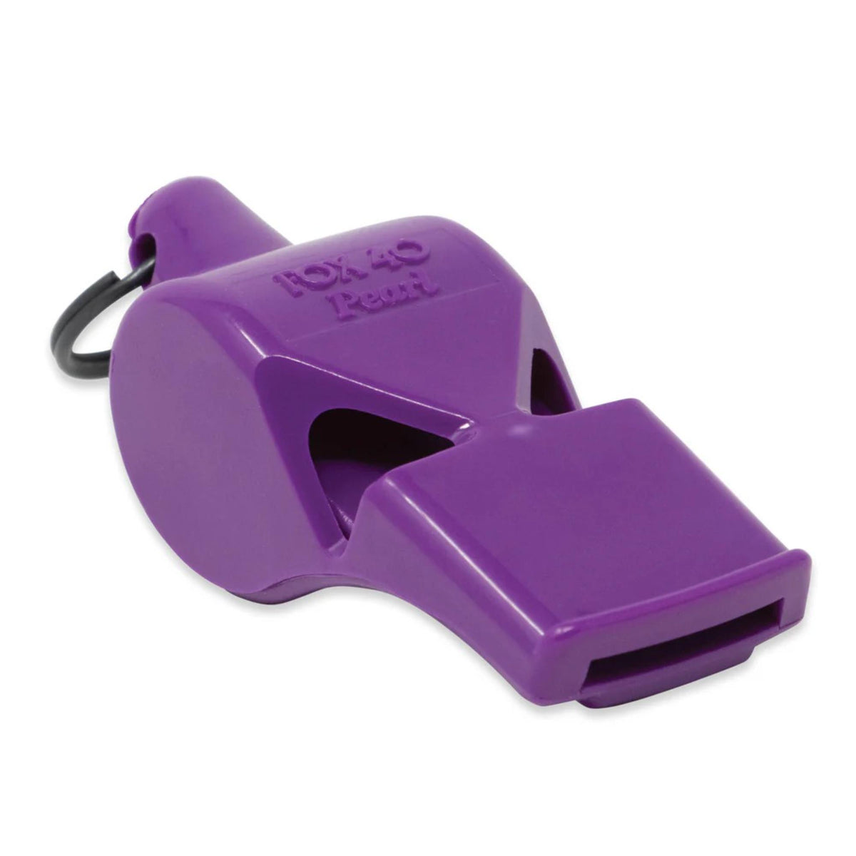 Compact safety whistle with key ring attachment, designed for dependable signaling in emergency and outdoor situations.