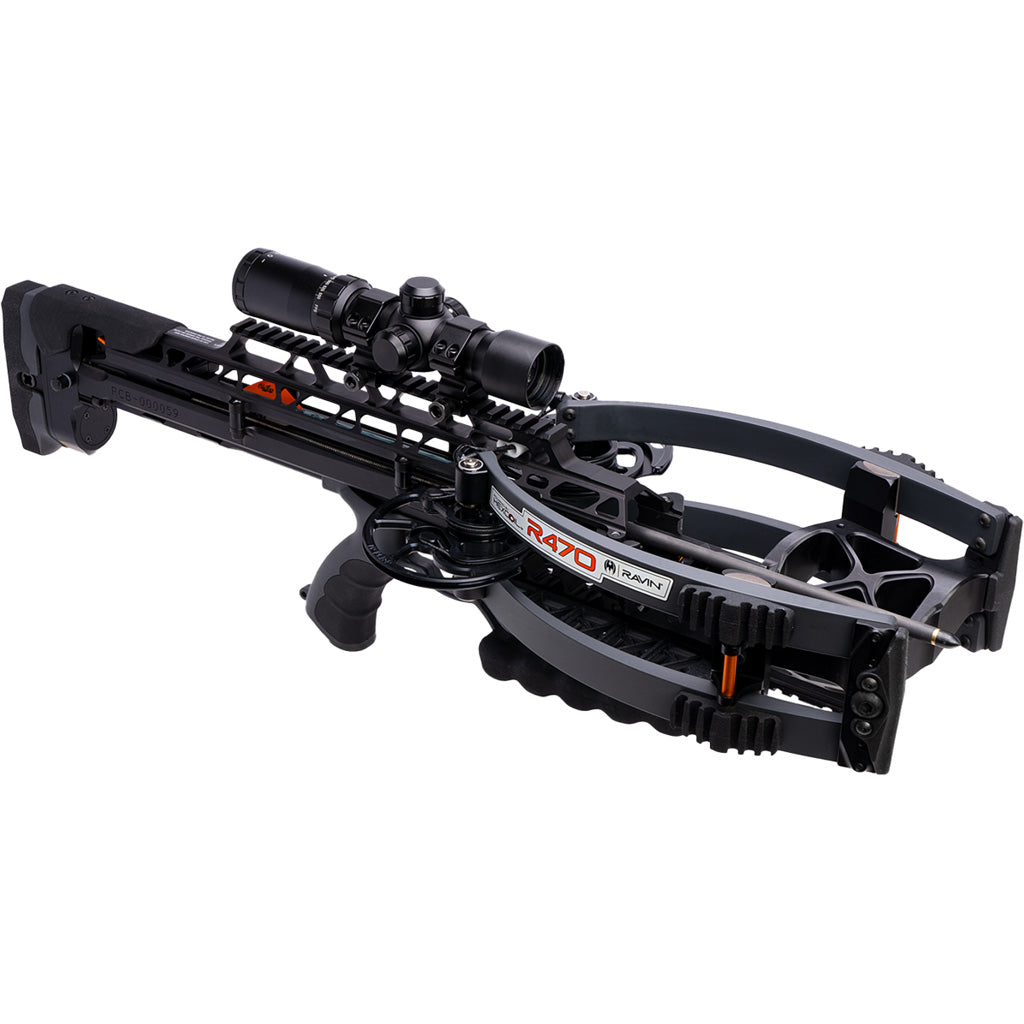 Ravin R470 Crossbow Package in Black/Grey - Front View
