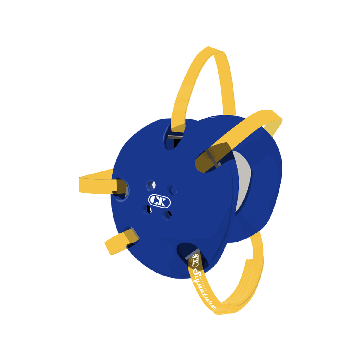 Cliff Keen CE58 Custom E58 Signature Wrestling Headgear in Royal Blue/Light Gold