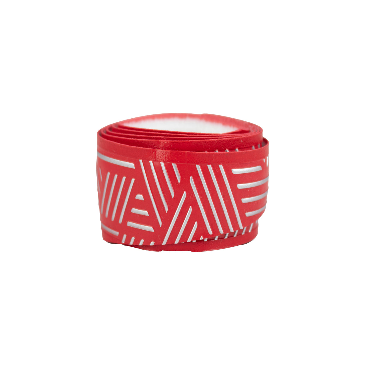 Black REVGRIP baseball bat grip tape roll with silver geometric pattern.