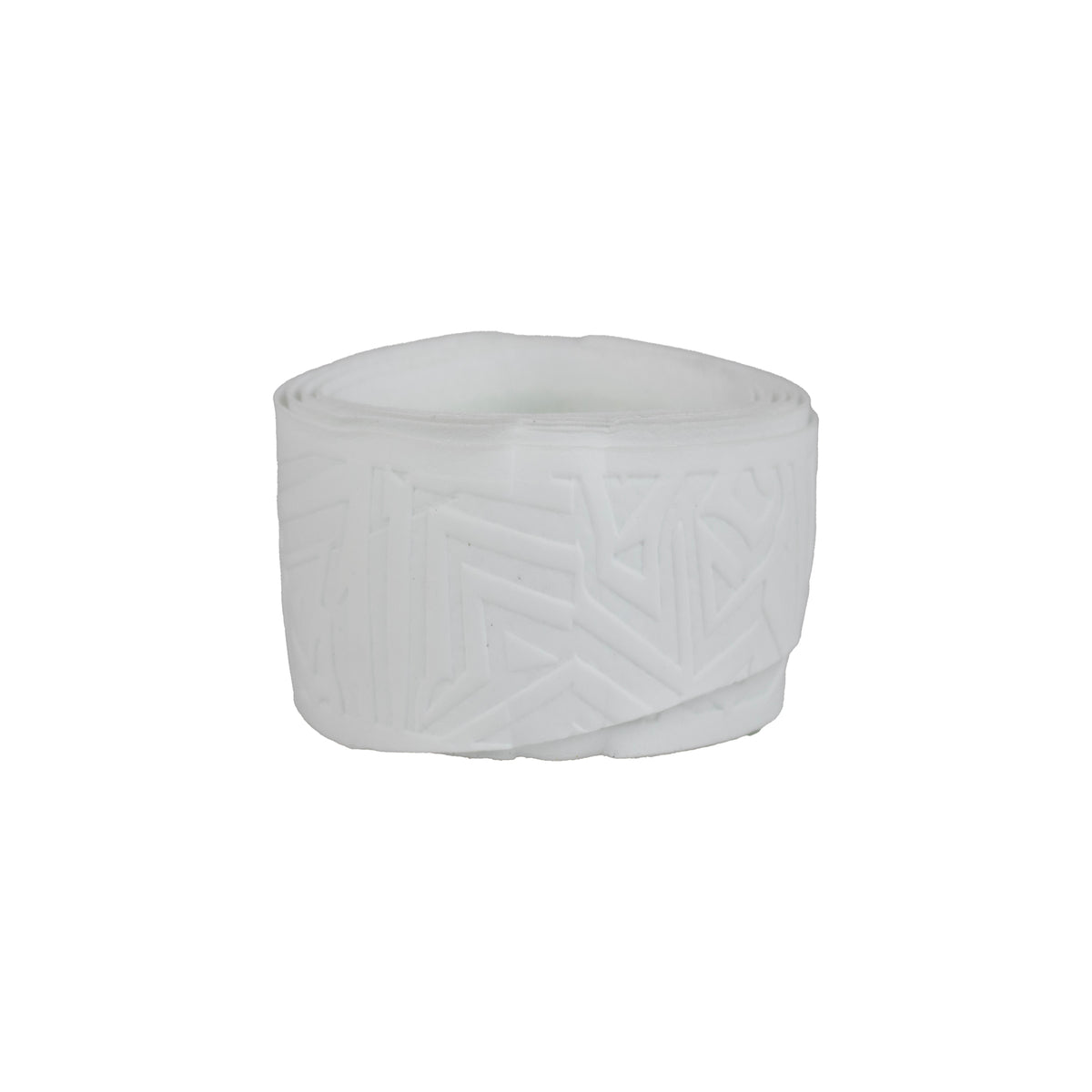 White REVGRIP baseball bat grip tape roll with raised geometric texture pattern.