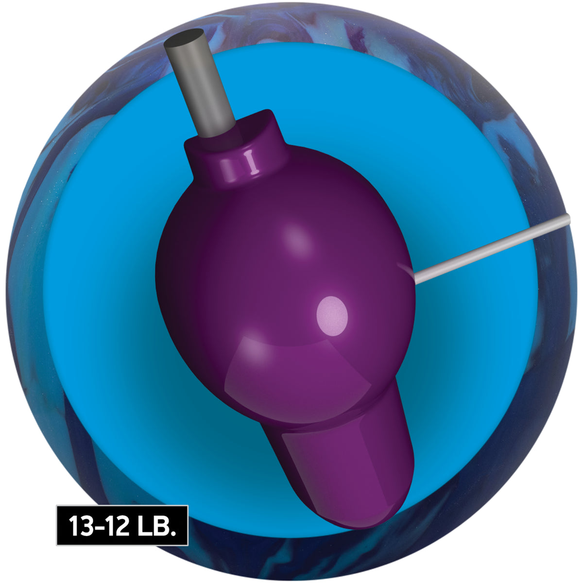 Radical Torpedo Pearl PRE-DRILLED Blue Bowling Ball