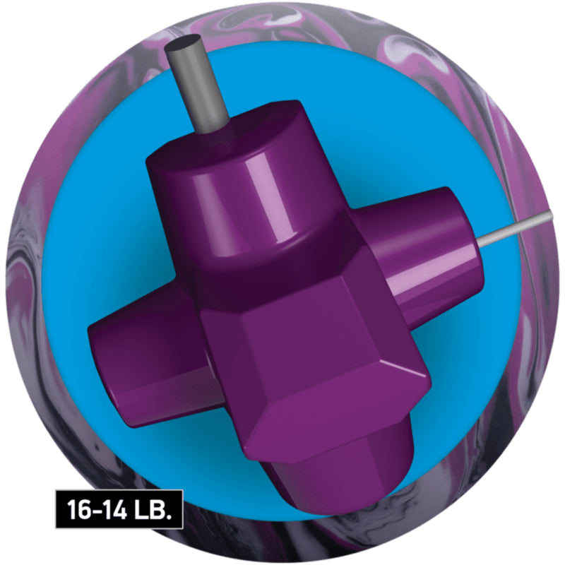 Radical Zig Zag Solid PRE-DRILLED Bowling Ball