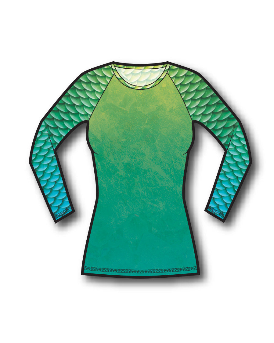 Peridot Mermaid Rash Guard