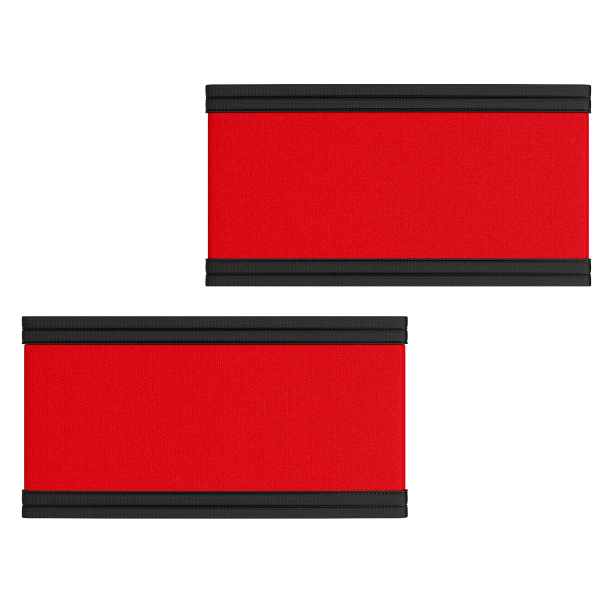 Red Hockey Linesman Arm Bands Set of 2 Referee Official 