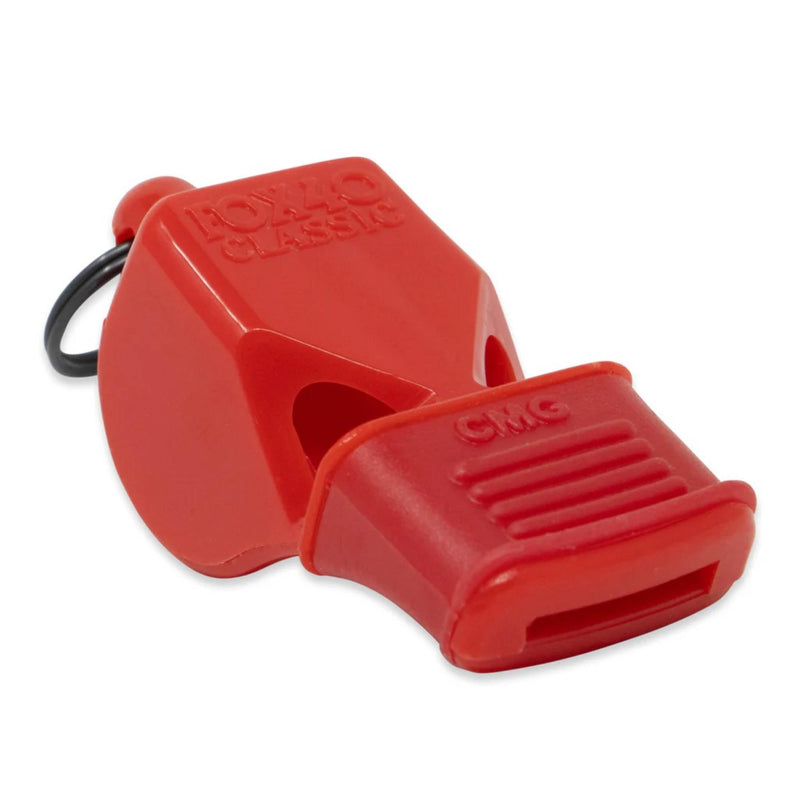 Compact safety whistle designed for loud, clear sound, ideal for sports, coaching, or emergency signaling.
