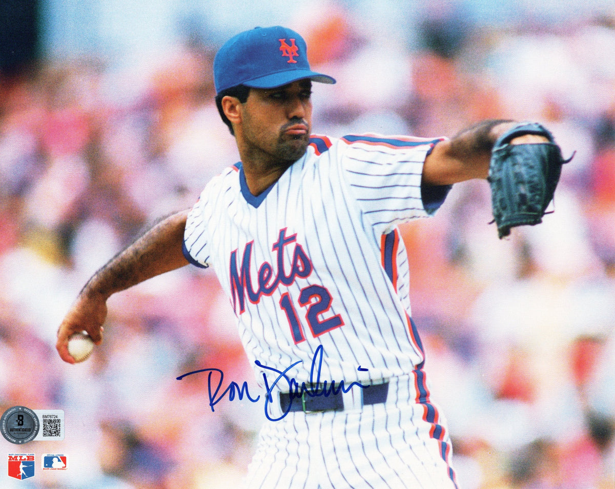 Ron Darling Autographed New York Mets 8x10 Photo Beckett Authenticated