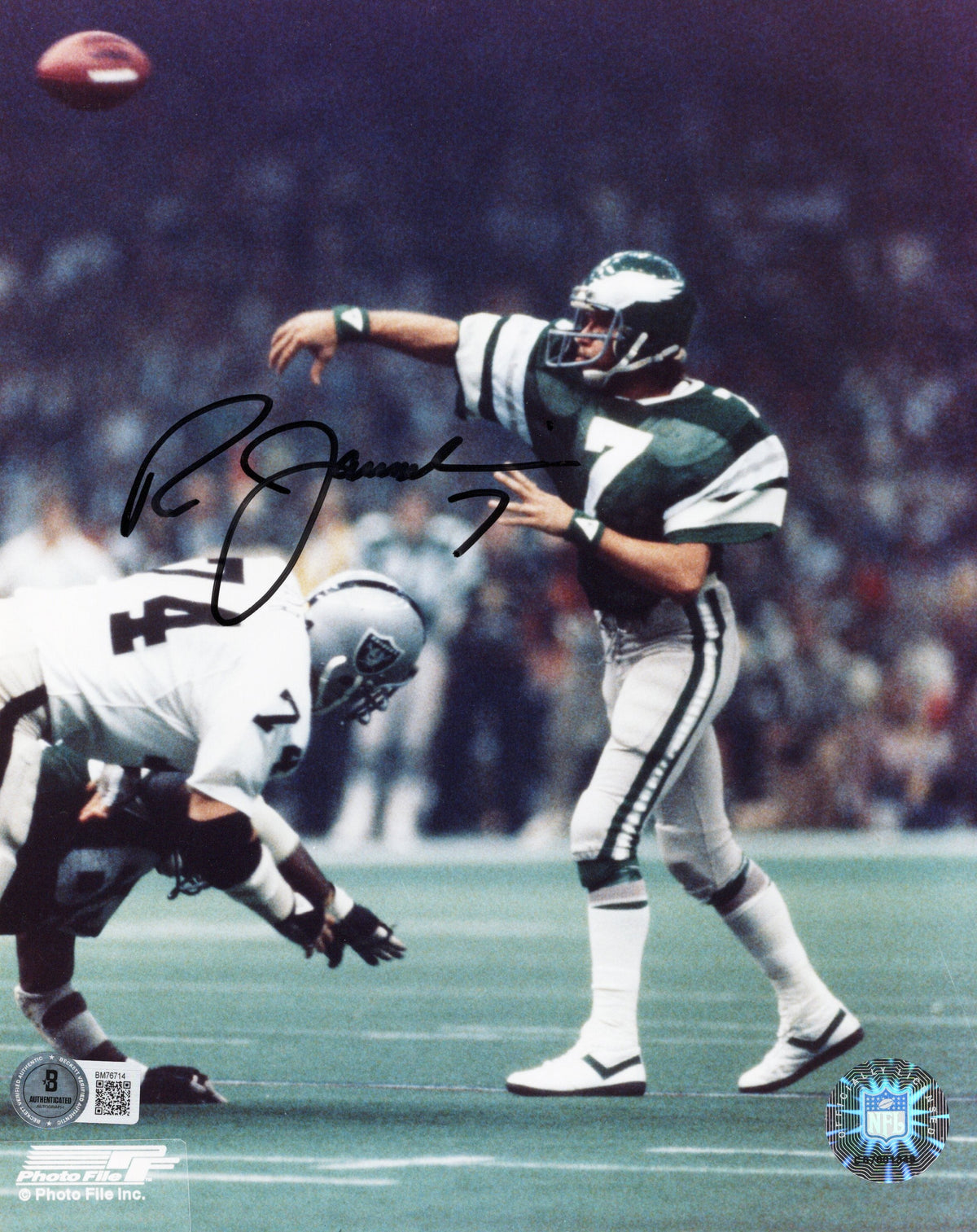 Ron Jaworski Autographed Philadelphia Eagles 8x10 Photo Beckett Authenticated #2