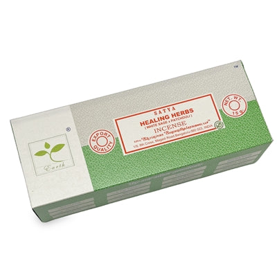 HEALING HERBS (White Sage x Patchouli), SATYA Incense sticks (6x15g)