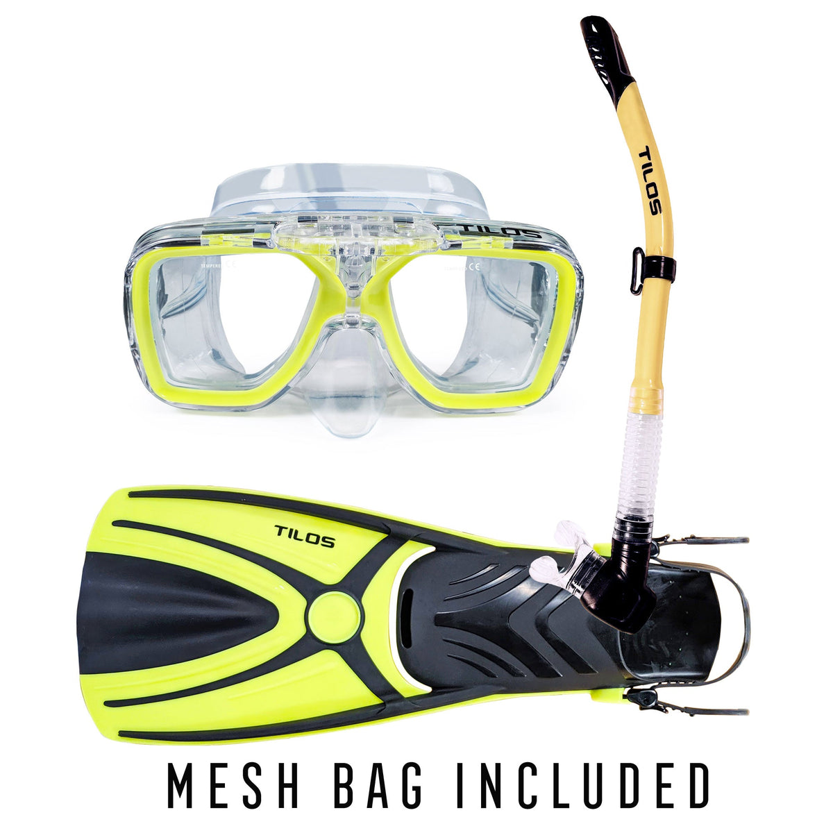 Tilos Universal Plus Mask, Hi-Flow II Snorkel and Aubade Fins Set