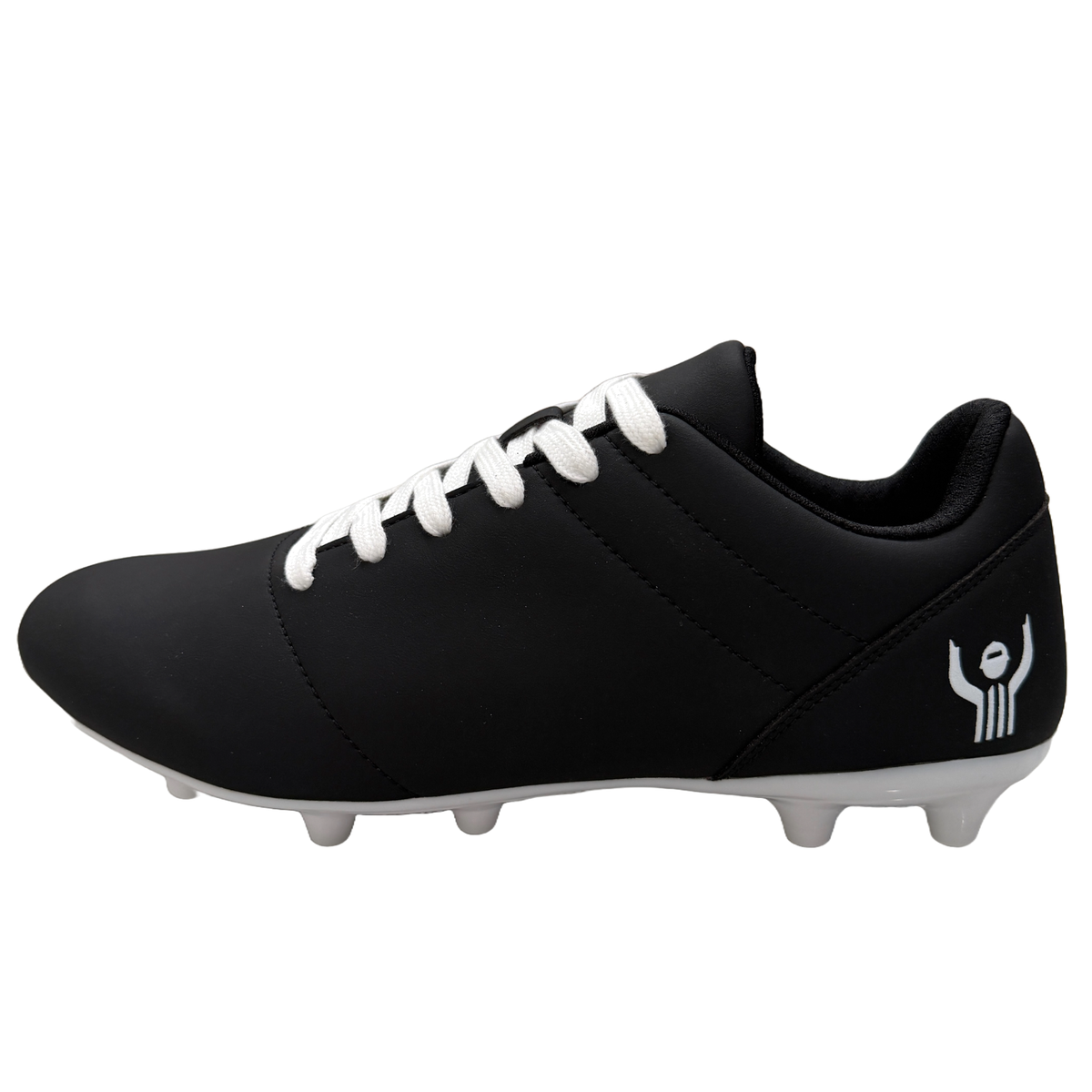 Great Call Athletics Courage Soccer Shoe in Black - medial side view