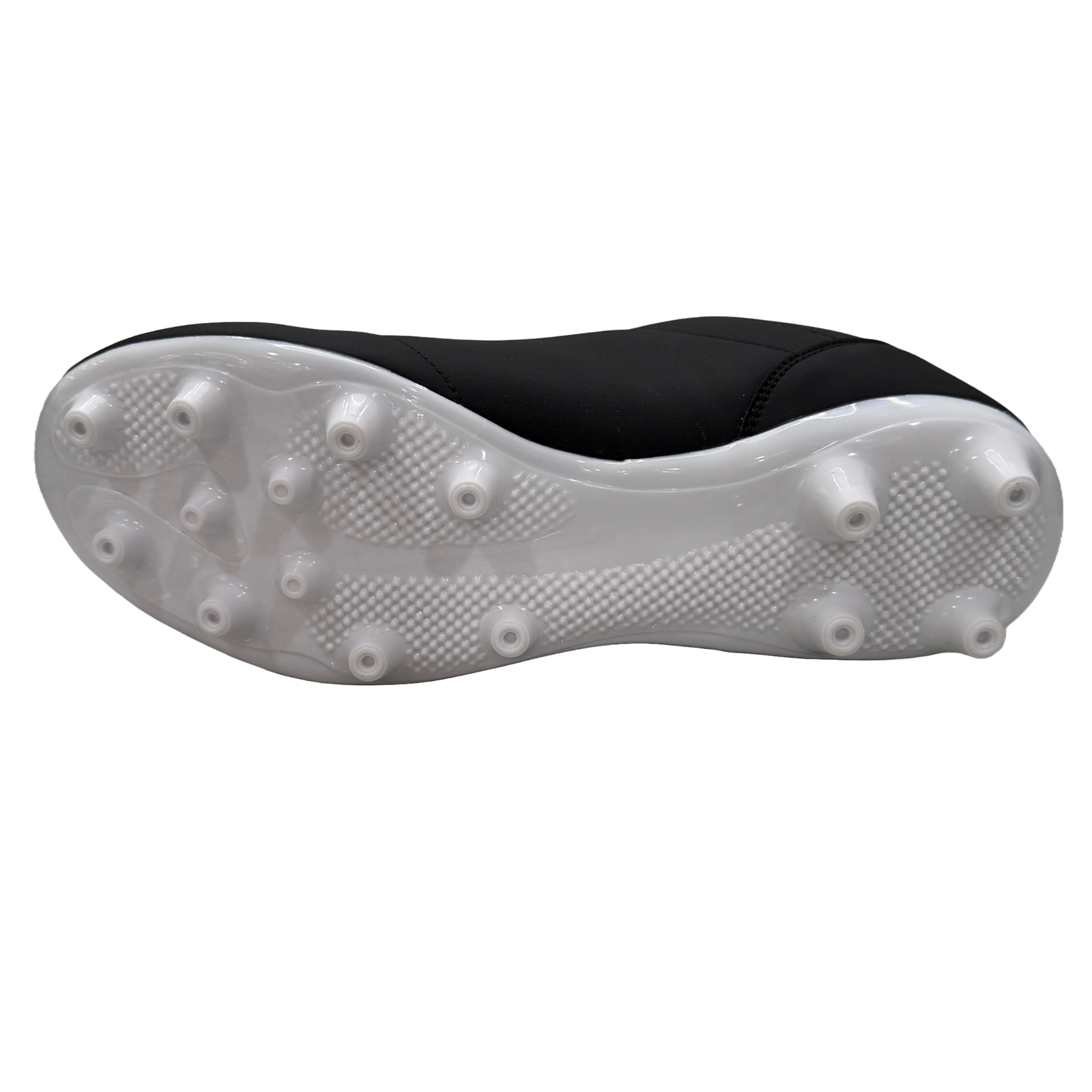 Great Call Athletics Courage Soccer Shoe in Black - cleat plate side view