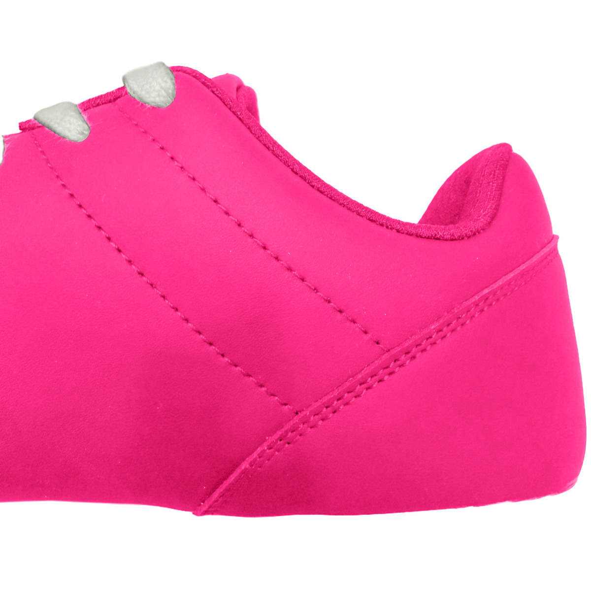 Great Call Athletics Courage Soccer Shoe in Pink - heel stitching detail