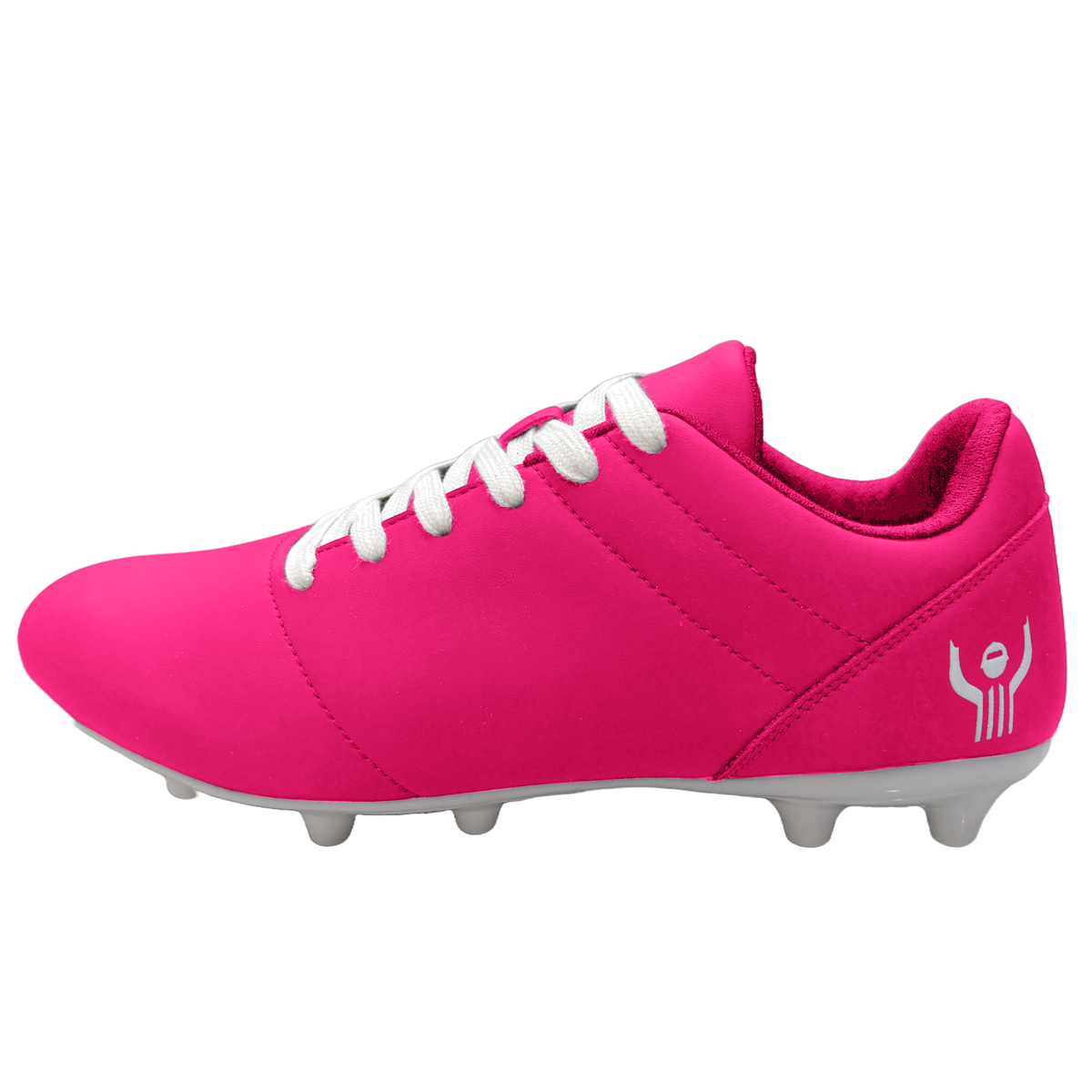 Great Call Athletics Courage Soccer Shoe in Pink - medial side view