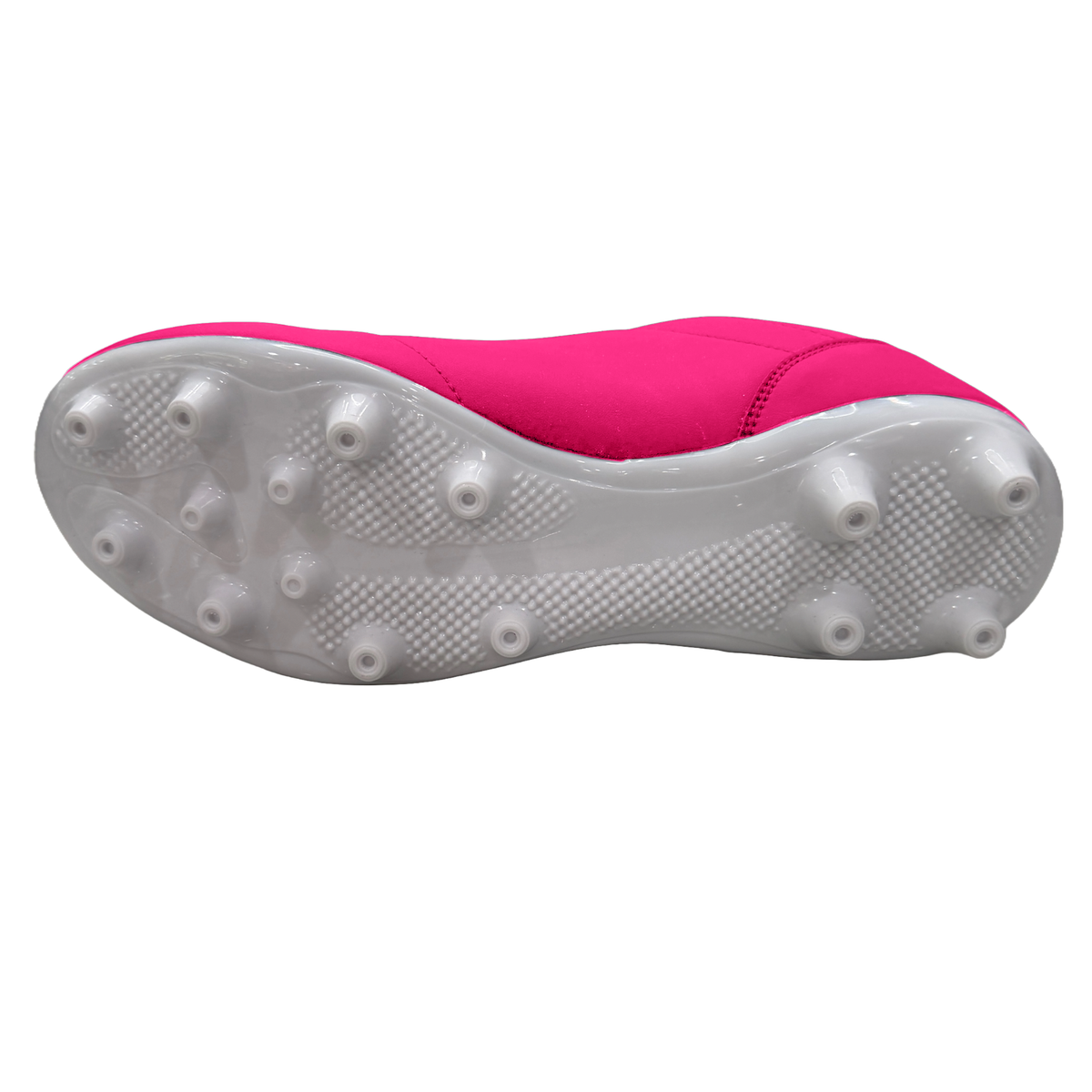 Great Call Athletics Courage Soccer Shoe in Pink - cleat plate side view