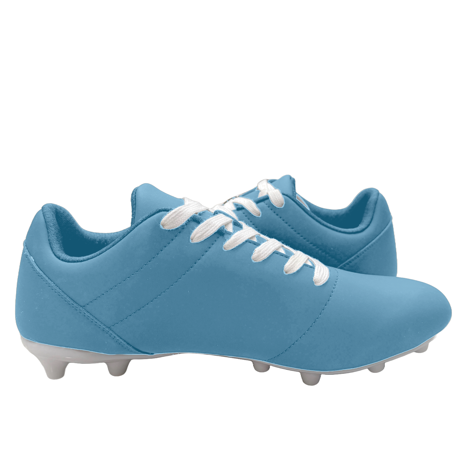 Great Call Athletics Courage Soccer Shoe in Powder Blue - lateral side view
