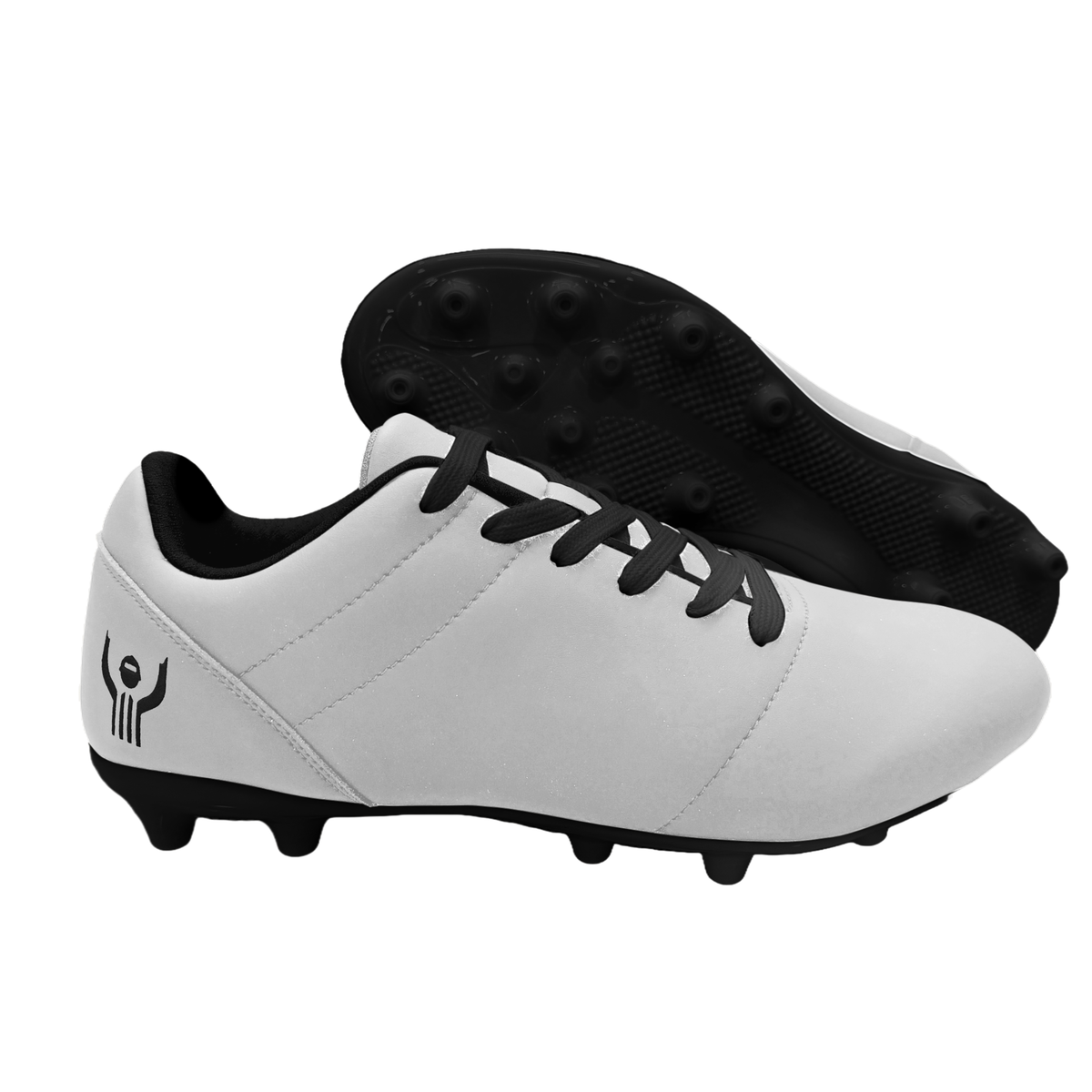 Great Call Athletics Courage Soccer Shoe in White - pair with cleat plate