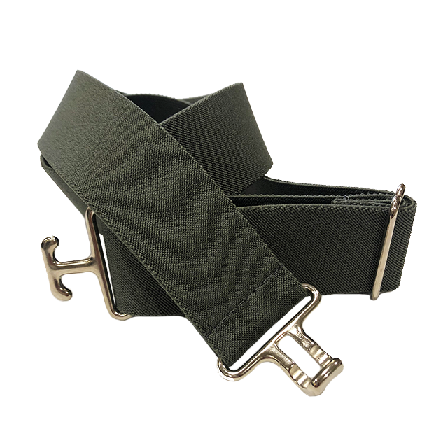 Thin Smoke + Silver Elastic Belt