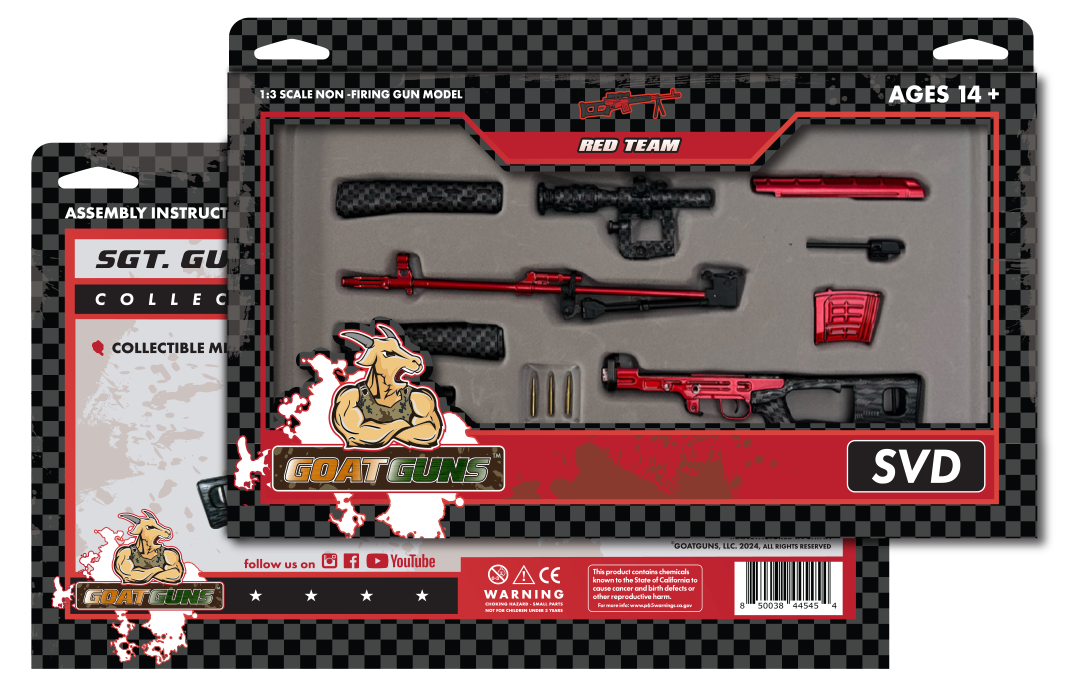 1/3 Scale Die Cast Red Team SVD Special Edition Model - View 7