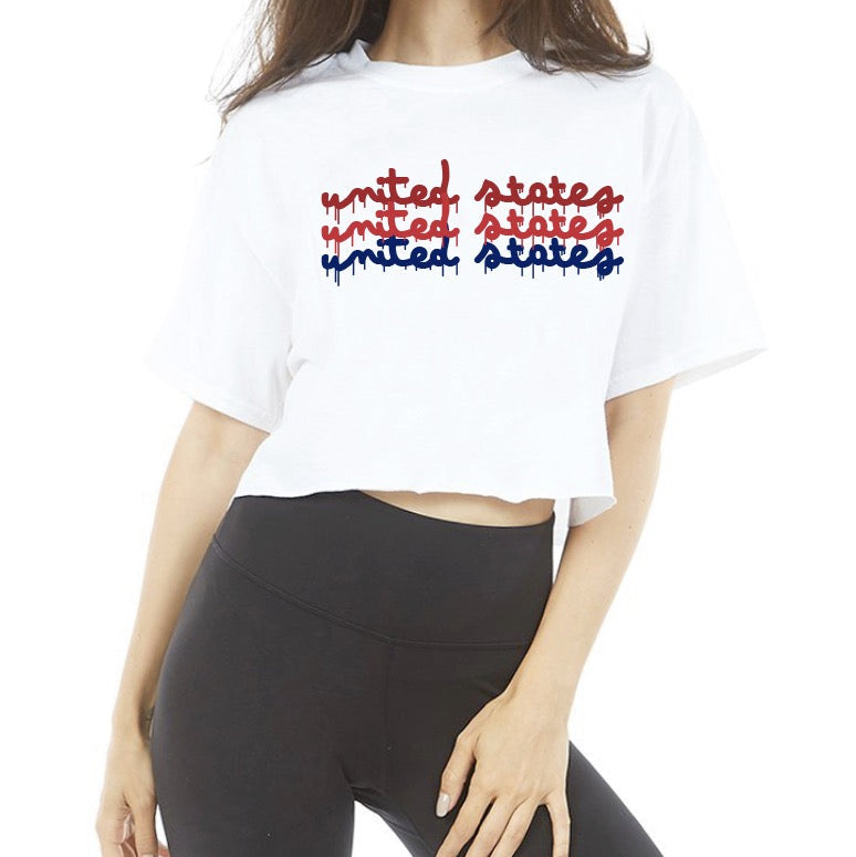 United States Drip Crop Tee
