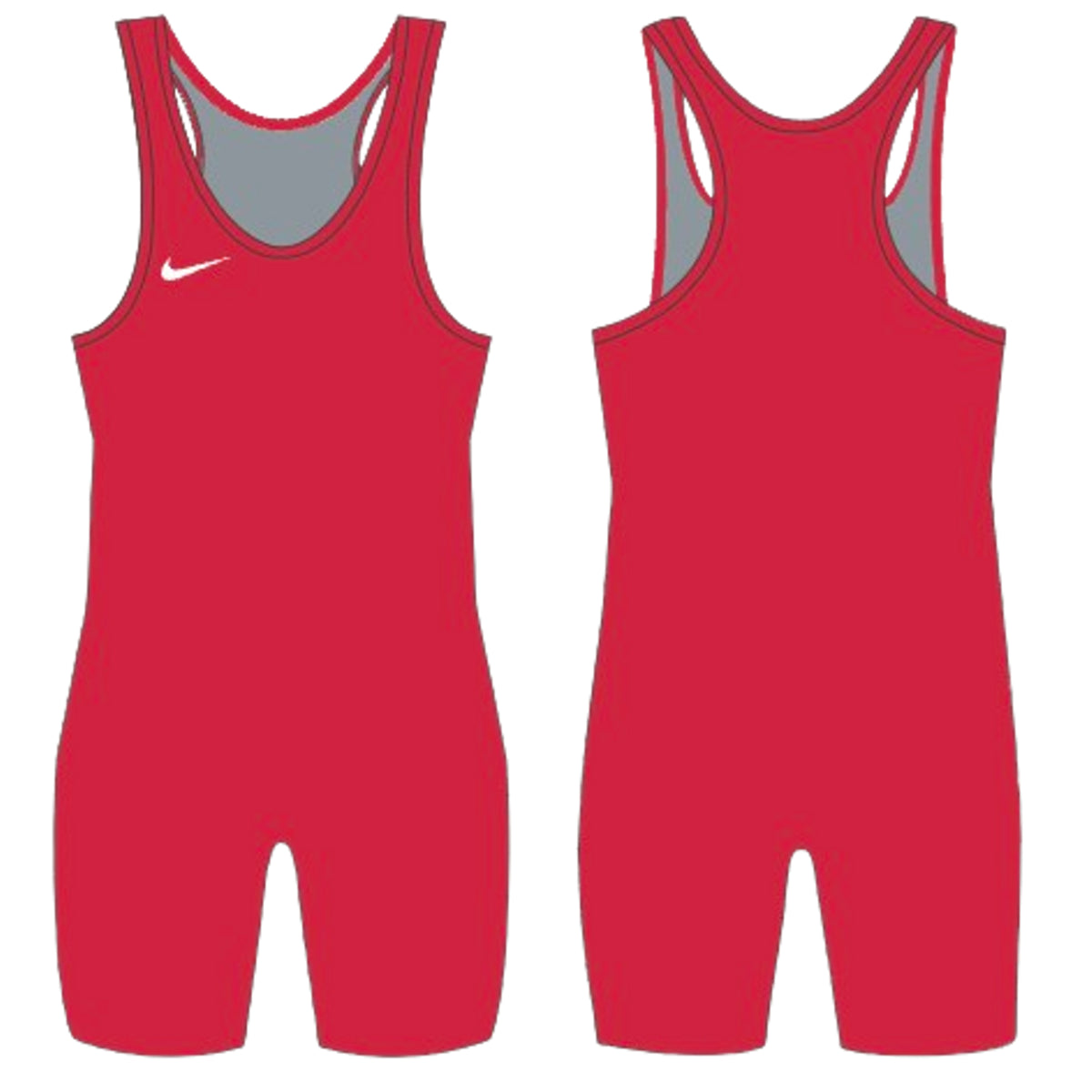Nike Savage 2 Red Wrestling Singlet