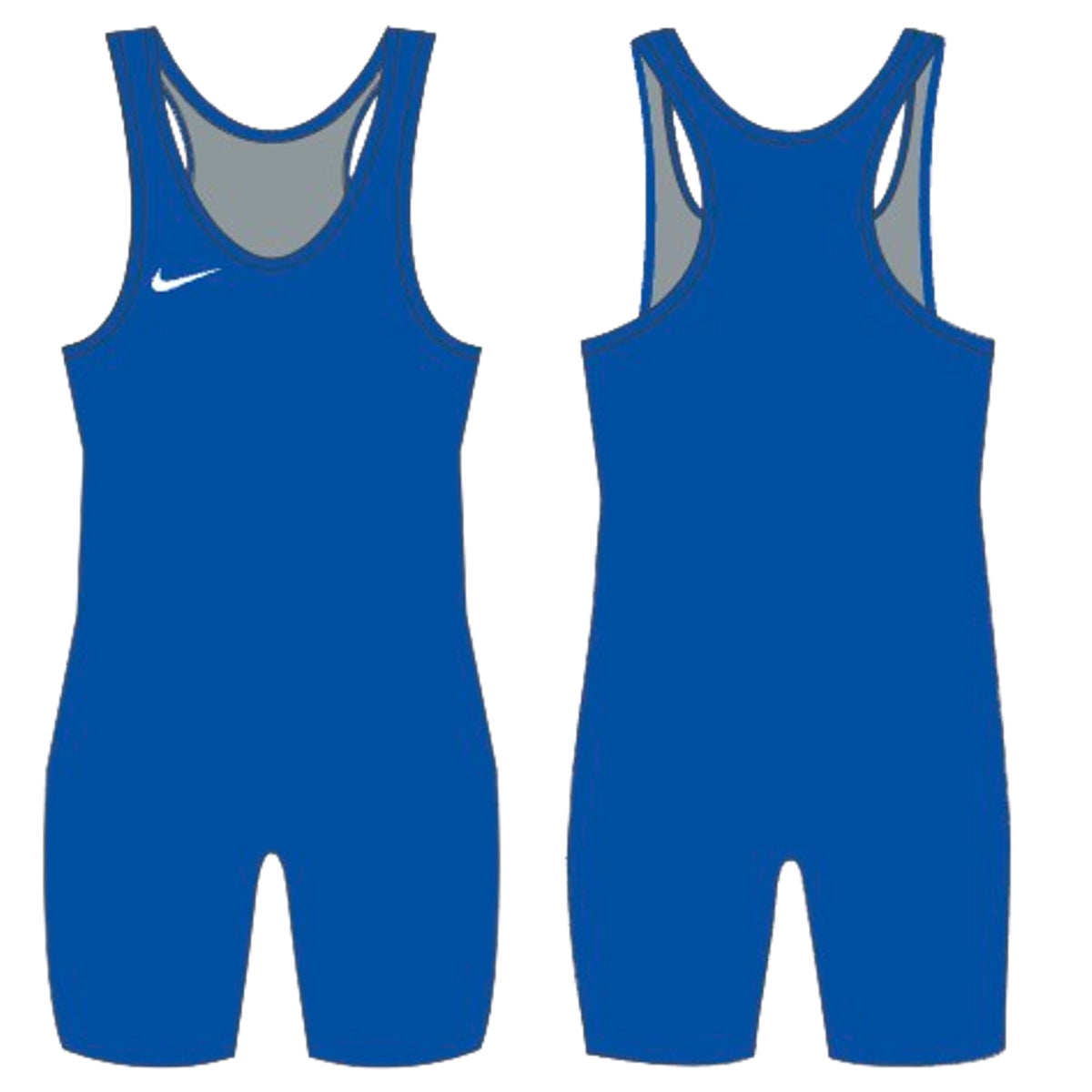 Nike Savage 2 Royal Blue Wrestling Singlet