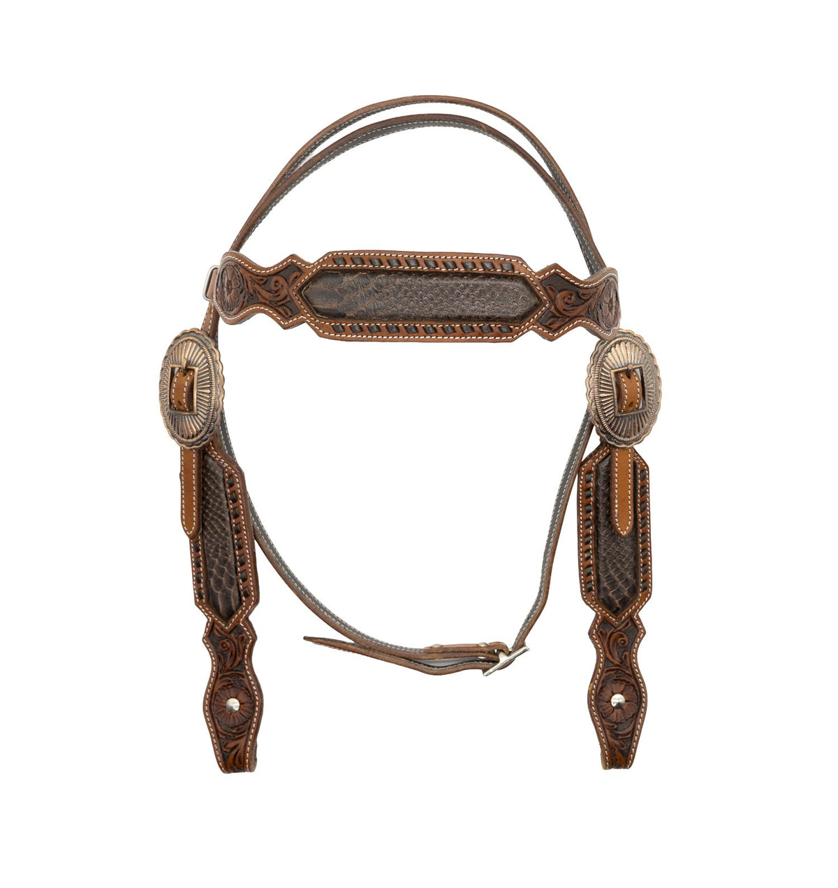 Sedona Chestnut Western Browband Headstall