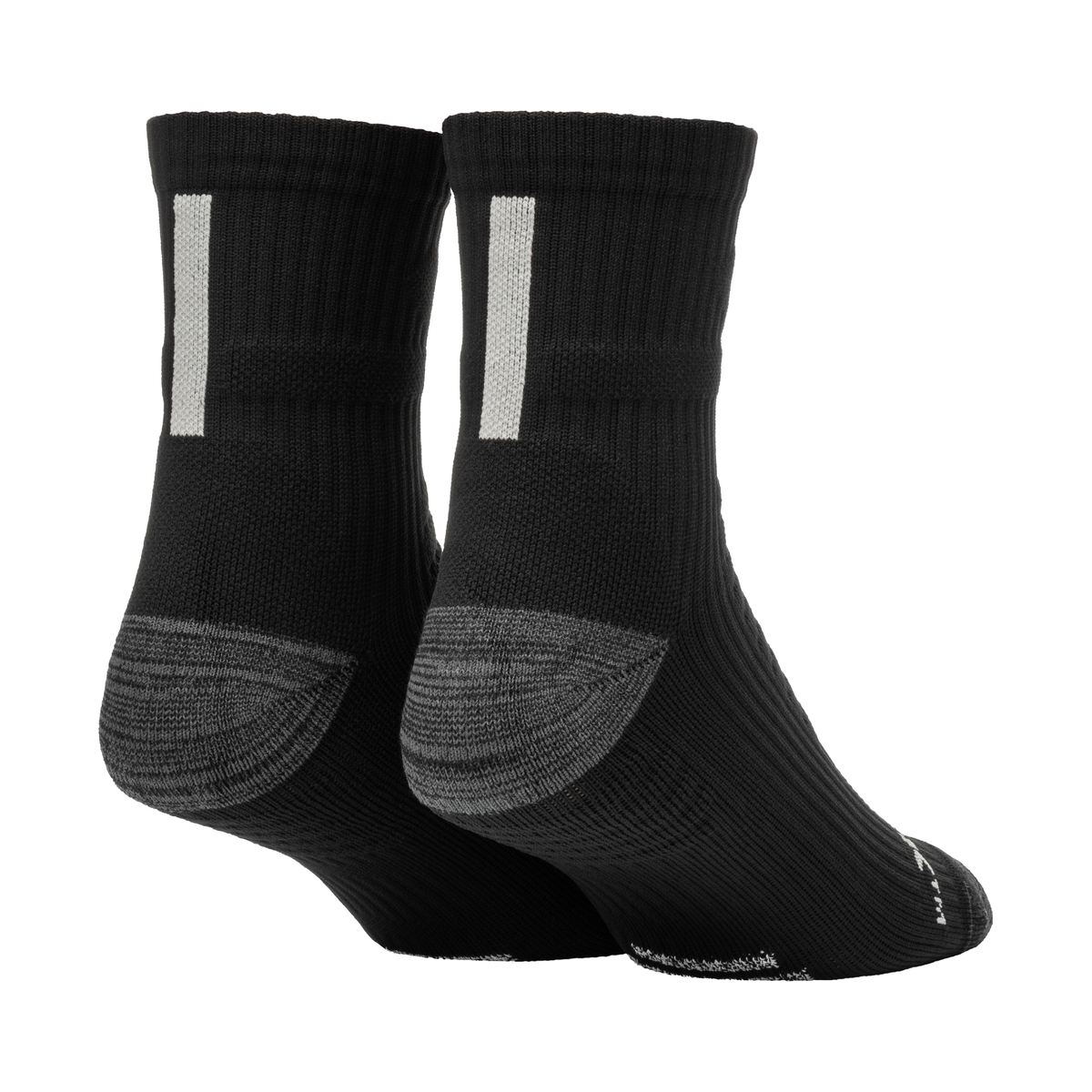 Selkirk Courtlock Quarter Pickleball Sock in Blackout/Gray - detail view
