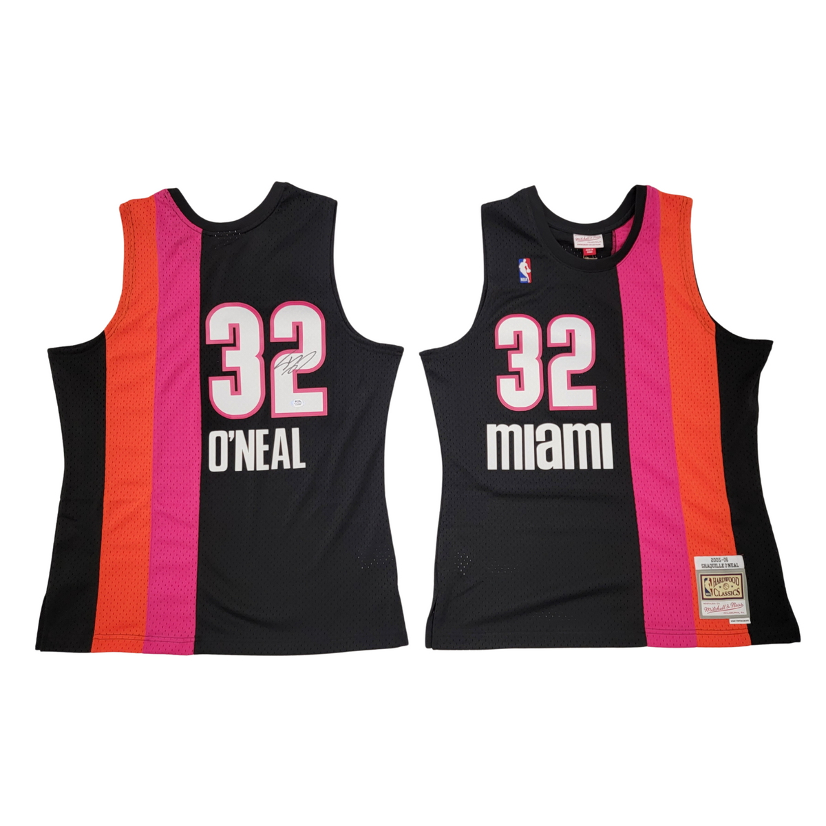 Shaquille O'Neal Autographed Miami Heat 2005-06 Mitchell & Ness Floridians T/B Swingman Jersey PSA/DNA ITP