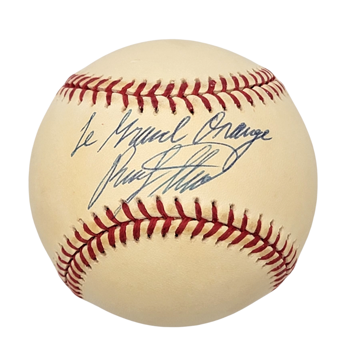 Rusty Staub Autographed New York Mets Official National League Baseball W/ Le Grande Orange Beckett Authenticated