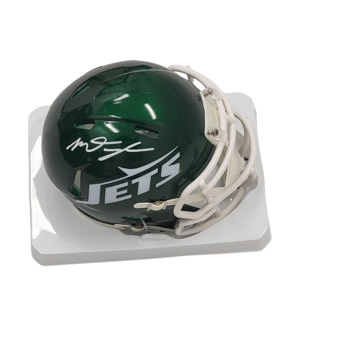 Mason Taylor Autographed New York Jets Mini Helmet Beckett Witnessed