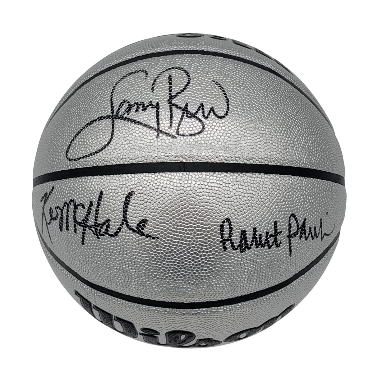 Larry Bird Kevin McHale Robert Parish Autographed Boston Celtics Platium Edition Basketball Beckett