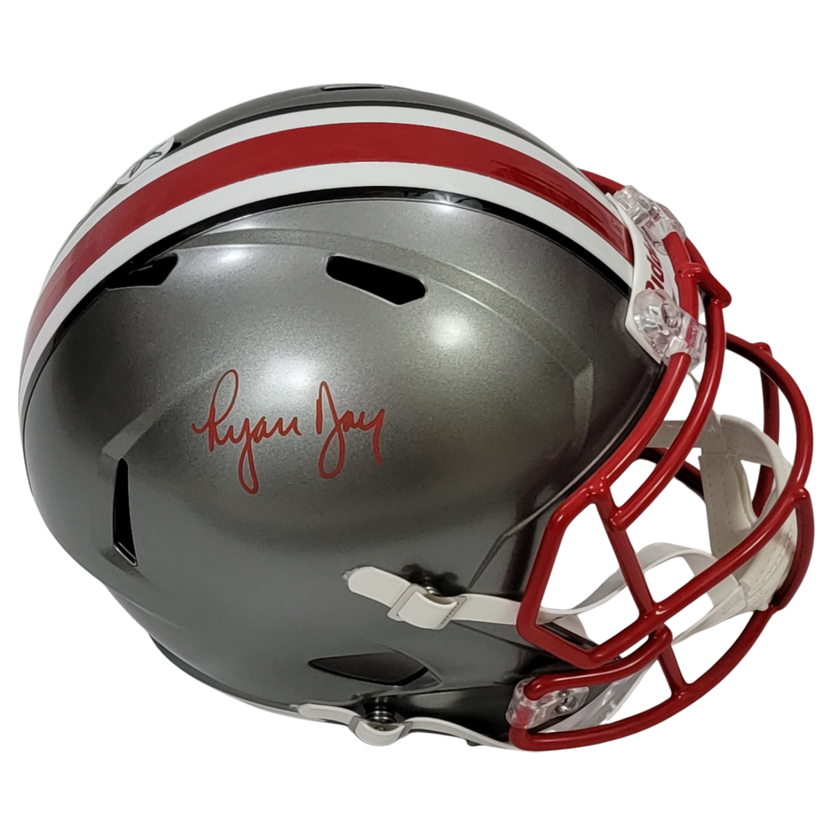 Ryan Day Autographed Ohio State Riddell Speed Flash Replica Helmet Beckett Witnessed