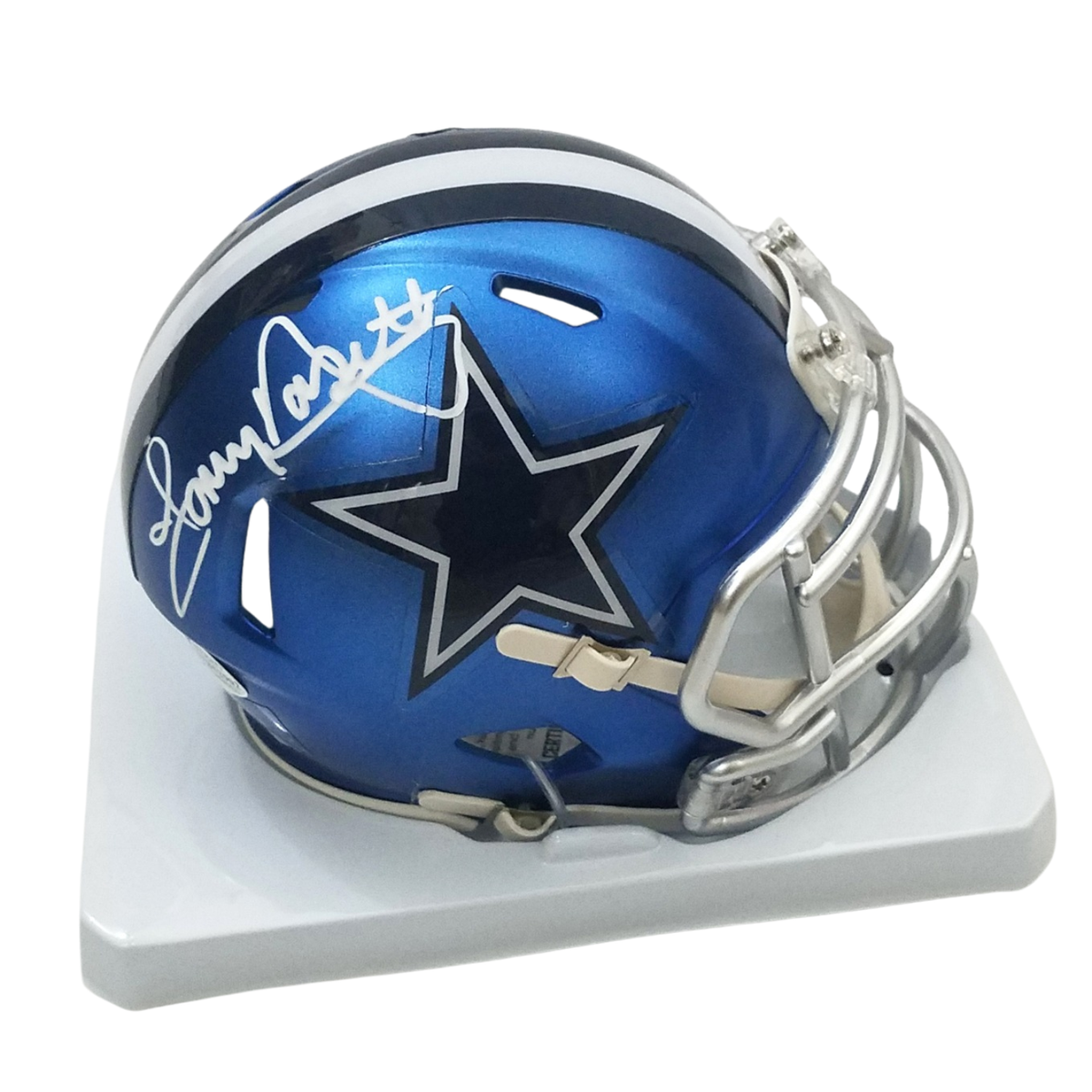 Tony Dorsett Autographed Dallas Cowboys Blaze Mini Helmet Beckett Witnessed