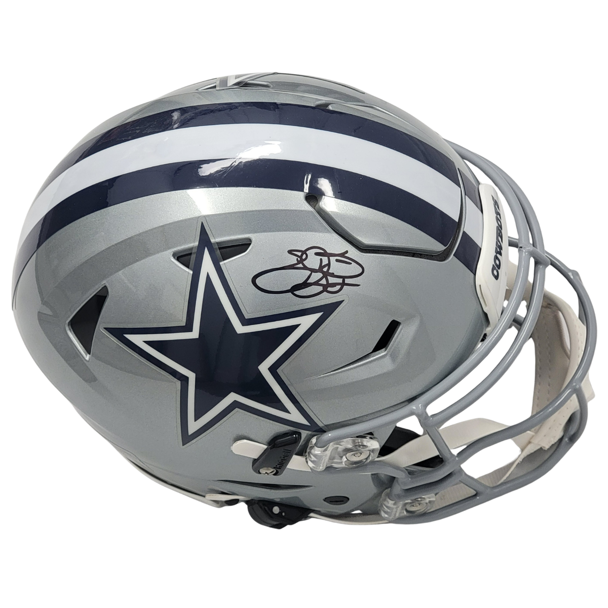 Emmitt Smith Autographed Dallas Cowboys Speed Flex Helmet Beckett Authenticated