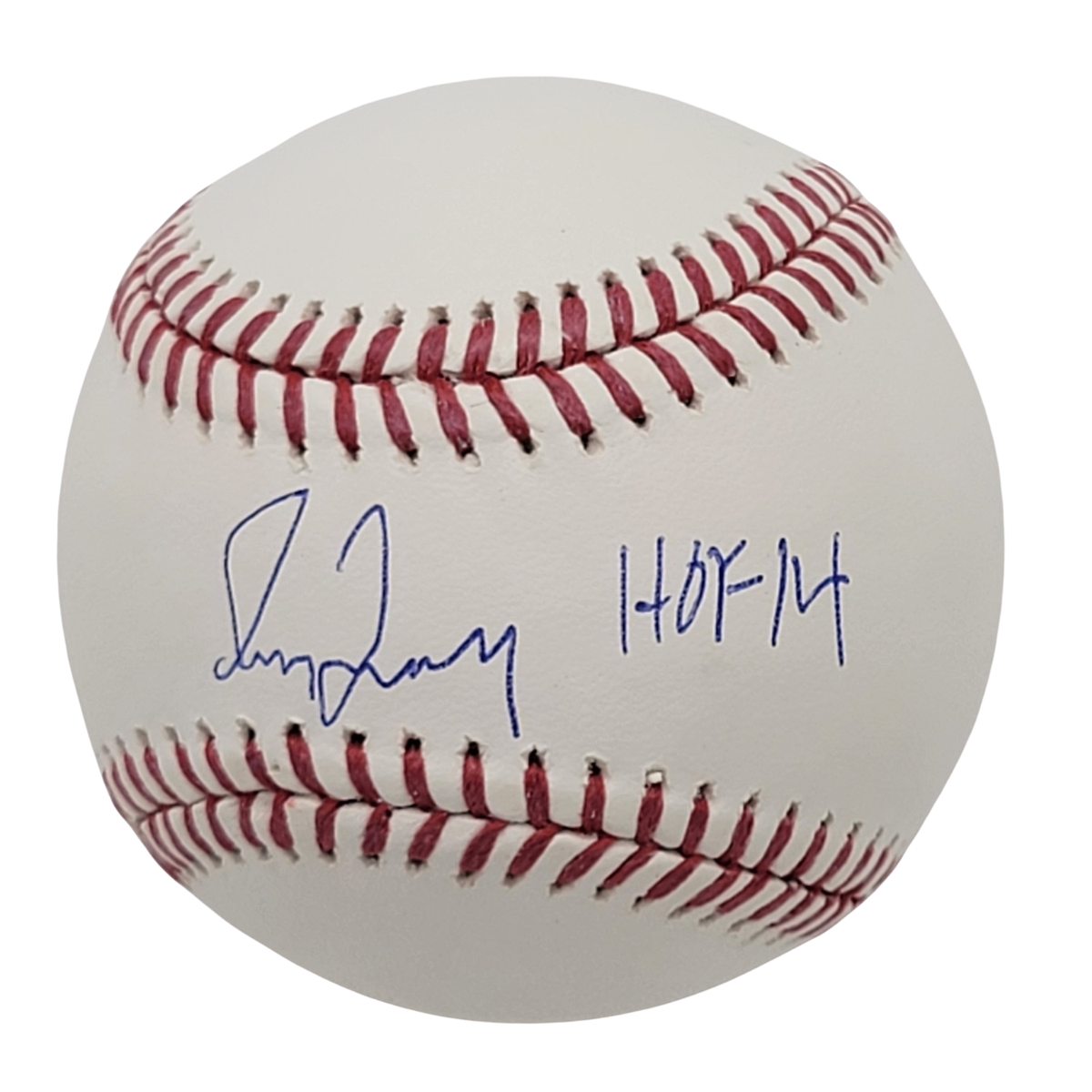 Greg Maddux Autographed Atlanta Braves Cubs OML Baseball W/HOF 14 Beckett Witnessed