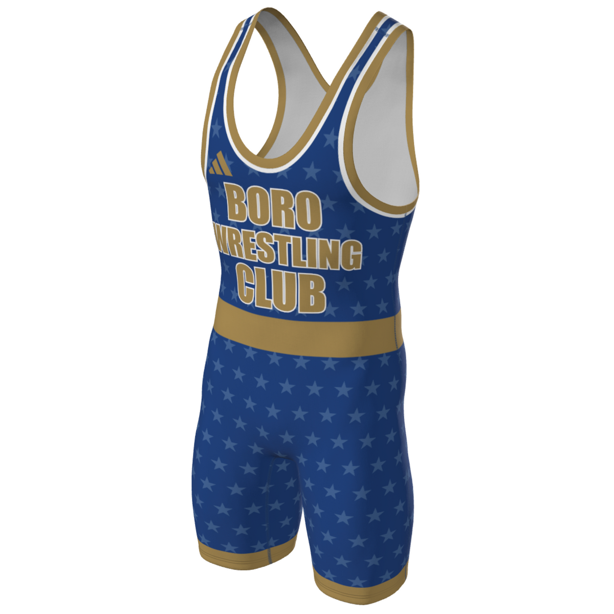 Boro Custom Blue Wrestling Singlet