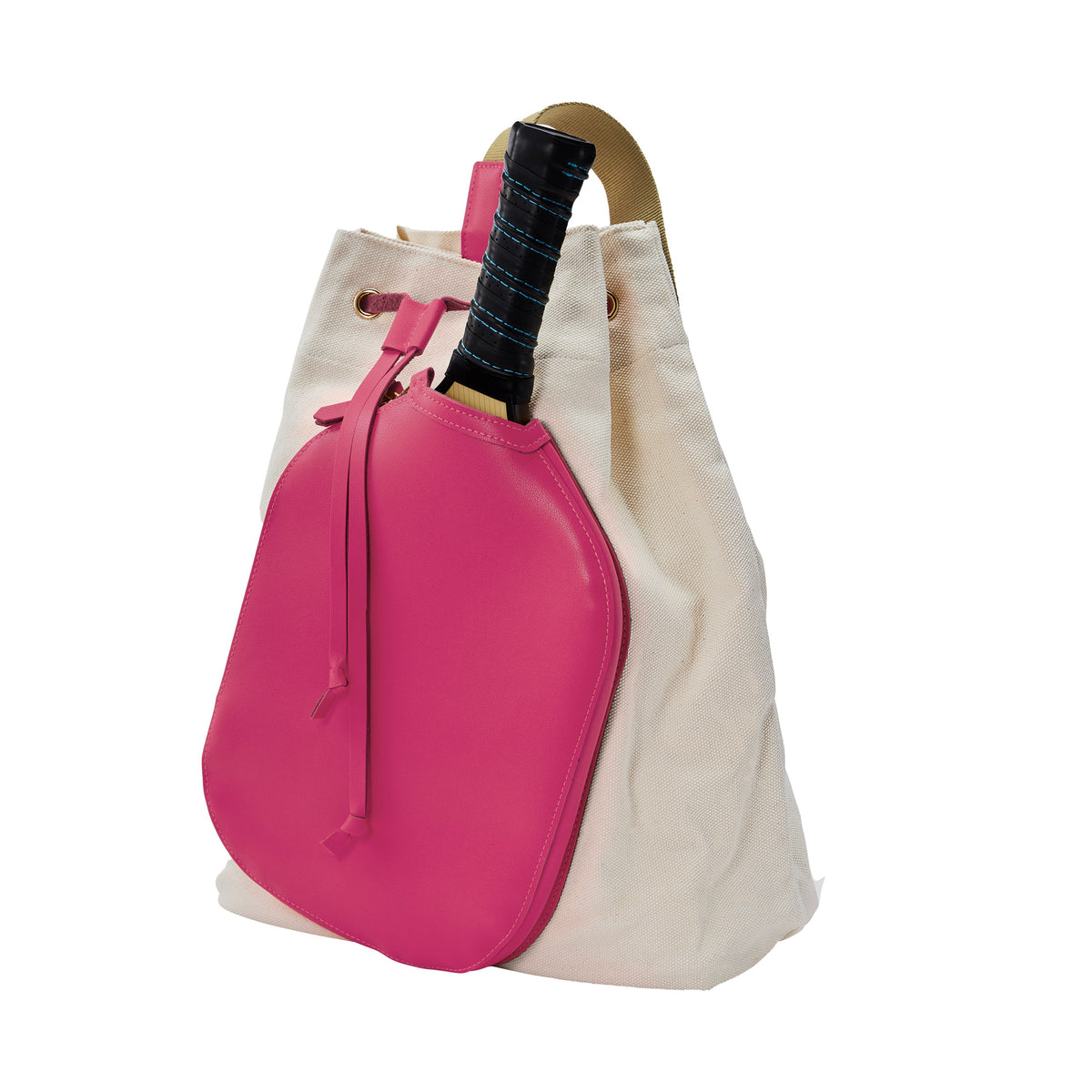 Neon Hot Pink Pickleball Duffel Bag