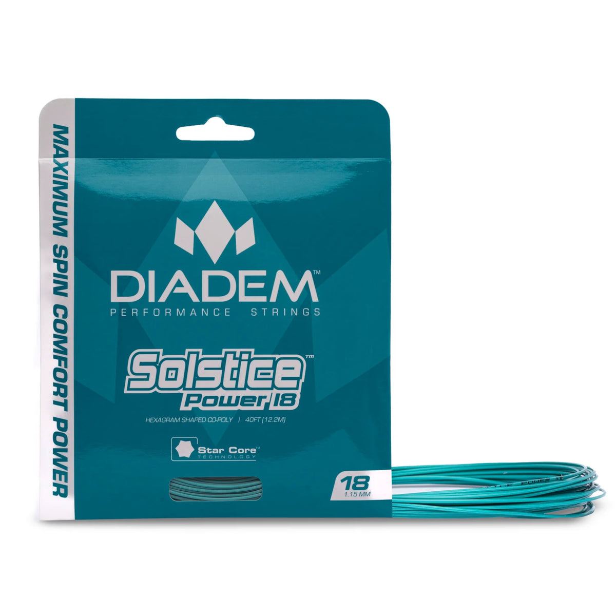 Diadem Solstice Power Teal Tennis String Set