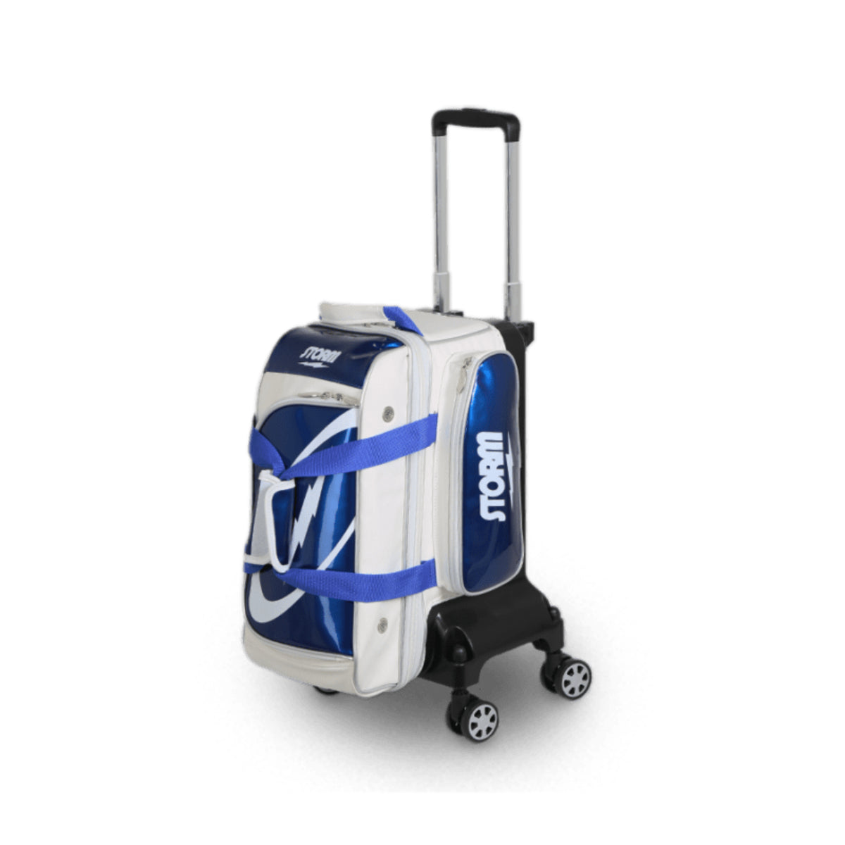Storm Rolling Thunder Signature 2 Ball Roller White Blue Bowling Bag