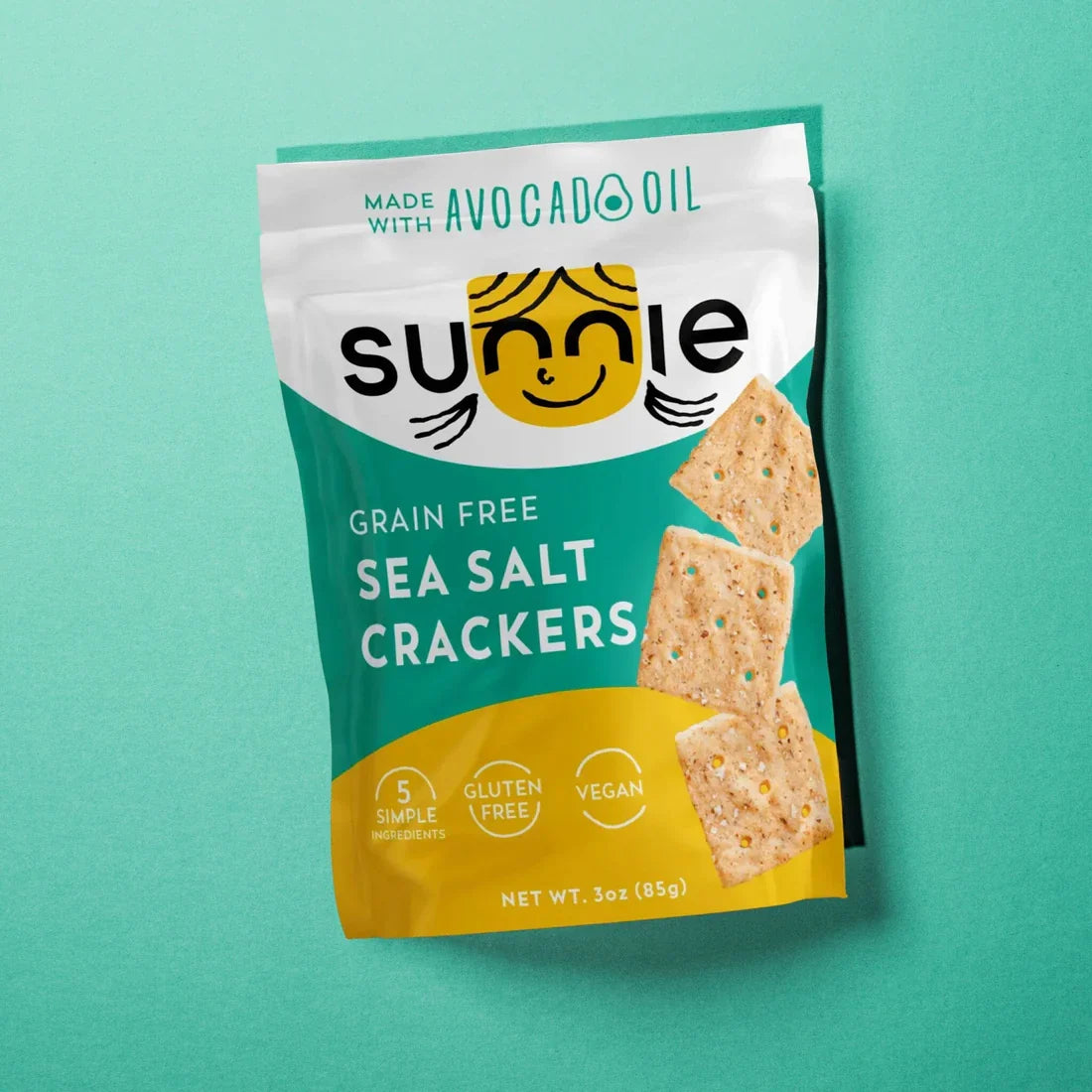 Sunnie Sea Salt Crackers, 6 x 0.9 oz (Case of 8)