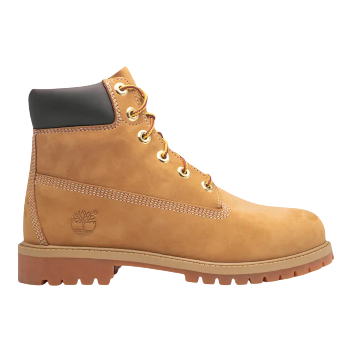 Timberland 6-Inch Premium Waterproof Big Kids' (GS) Boots — Wheat Nubuck