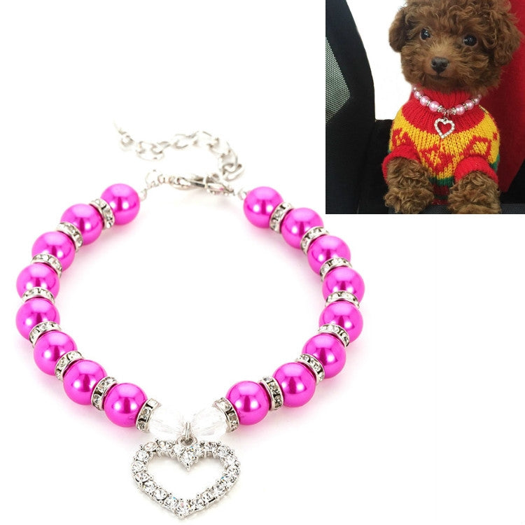 Pet Supplies Pearl Necklace Pet Collars Cat and Dog Accessories, S, M, L - View 8