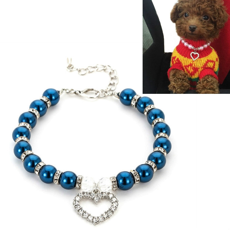 Pet Supplies Pearl Necklace Pet Collars Cat and Dog Accessories, S, M, L - View 17
