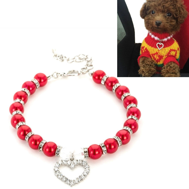 Pet Supplies Pearl Necklace Pet Collars Cat and Dog Accessories, S, M, L - View 18