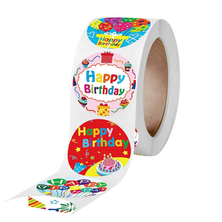 A-148 10 PCS Round Sticker Happy Birthday Label Holiday Gift Sealing Sticker, Size: 2.5cm / 1 inch, A-148 - View 4