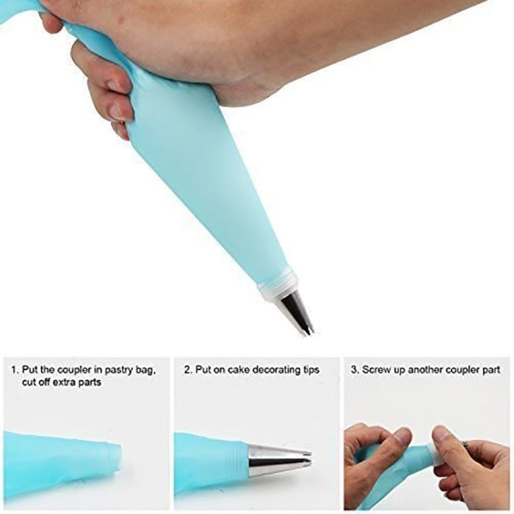 8 PCS/Set 6 Stainless Steel Nozzle Set DIY Cake Decorating Tools Silicone with EVA Cream Pastry Bag, 8 PCS/Set - View 4
